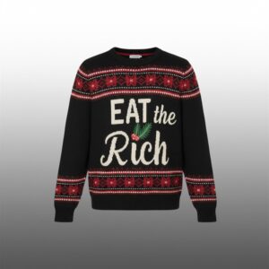 Luigi Mangione Eat The Rich Ugly Sweater 1