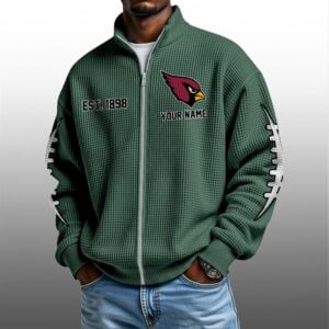 Cardinals EST 1898 Quarter Zip Waffle Sweatshirt