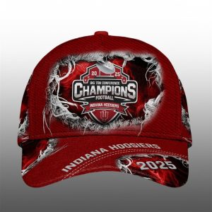 7 Indiana Hoosiers Football Big Ten Champions 2025 Cap 1