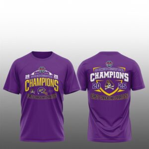 13 ECU Pirates Go Bowling Military Bowl 2025 Champions Shirt