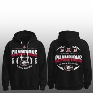 1 Georgia Football x Sec Champions 2025 Hoodie