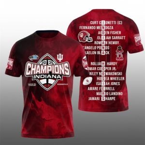1 Big Ten Conference 2025 Champions Indiana Hoosiers Shirt
