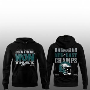2025 Philadelphia Eagles NFC East Champions Back To Back Champs Hoodie 1 1