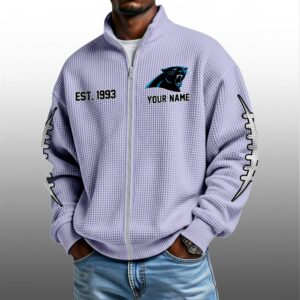 Panthers EST 1993 Quarter Zip Waffle Sweatshirt