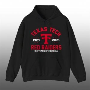 0 Jacob Rodriguez Red Raiders 100 Years Of Football 1925 2025 Hoodie 1
