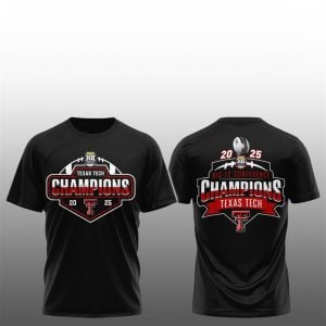 28 Red Raiders Champions Big 12 Conference 2025 Shirt
