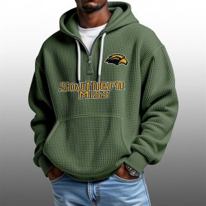 2026 Southern Miss Waffle Zip Hoodie 1