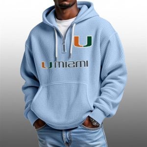 2026 Hurricanes Waffle Zip Hoodie 1