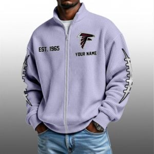 Falcons EST 1965 Quarter Zip Waffle Sweatshirt