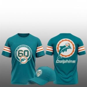 2026 Miami Dolphins 60th Anniversary Celebration Shirt