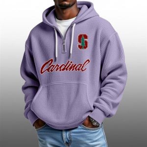 2026 Stanford Cardinal Waffle Zip Hoodie 1
