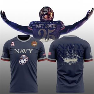 12 2025 Navy Midshipmen 250th Frigate Heritage Shirt