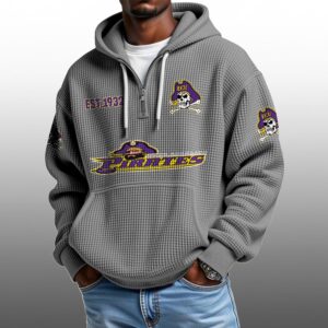 Pirates EST 1932 Half Quarter Zip Waffle Hoodie 1