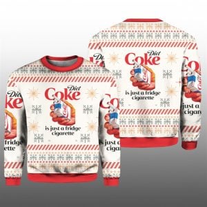 Diet Coke Is Just A Fridge Cigarette Christmas Ugly Sweater 2025 Christmas 1 1