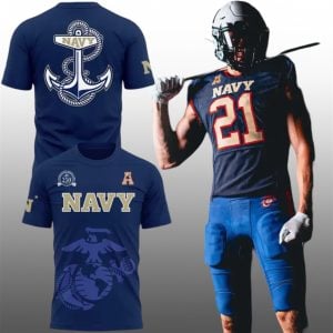 22 2025 Navy Midshipmen x 250th Birthday USMC Shirt