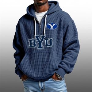 2026 Cougars Waffle Zip Hoodie 0