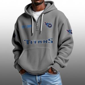 Titans EST 1959 Half Quarter Zip Waffle Hoodie 1