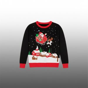 Kevin Jonas Meowy Christmas Sleigh Light Up Ugly Christmas Sweater 1