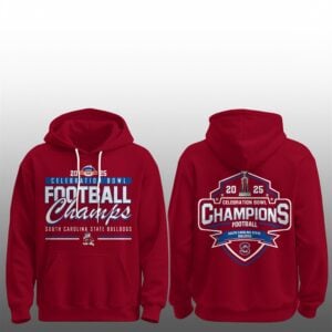 1 South Carolina State Bulldogs 2025 Celebration Bowl Champions Football Hoodie