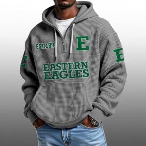 Eastern Eagles EST 1891 Half Quarter Zip Waffle Hoodie 1