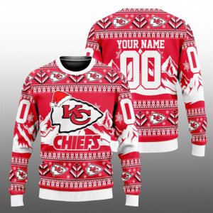 2025 KC Chiefs Custom Ugly Christmas Sweater 1 1