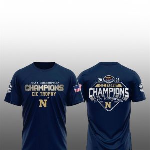 5 Navy Midshipmen 2025 CIC Trophy Champions Shirt 1