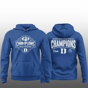 Duke Blue Devils 2025 ACC Football Champions Locker Room Hoodie 1 1