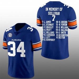 Bo Jackson Auburn Football In Memory Of Sullivan 7 Jersey 0