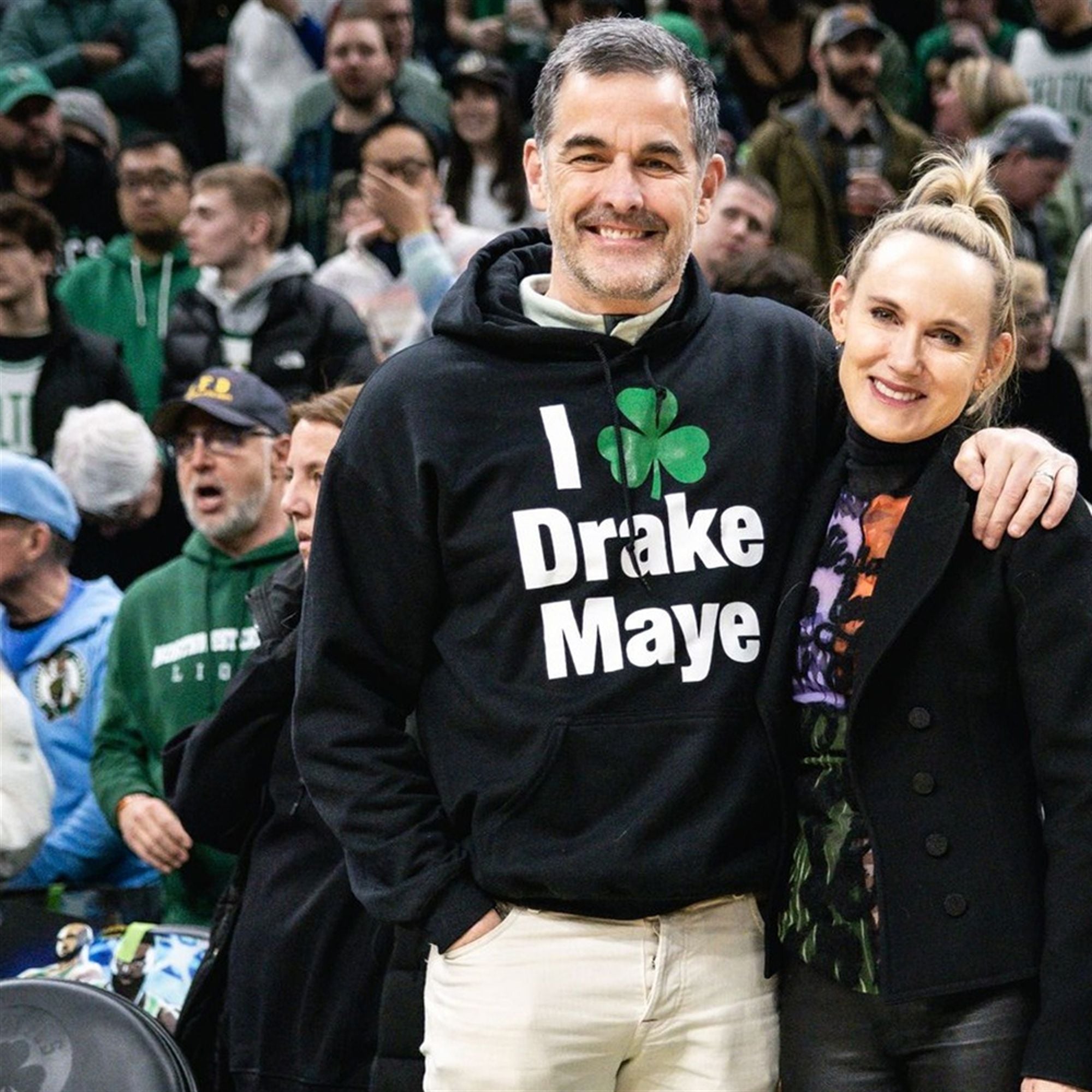 0 Bill Chisholm I Shamrock Drake Maye Hoodie 3