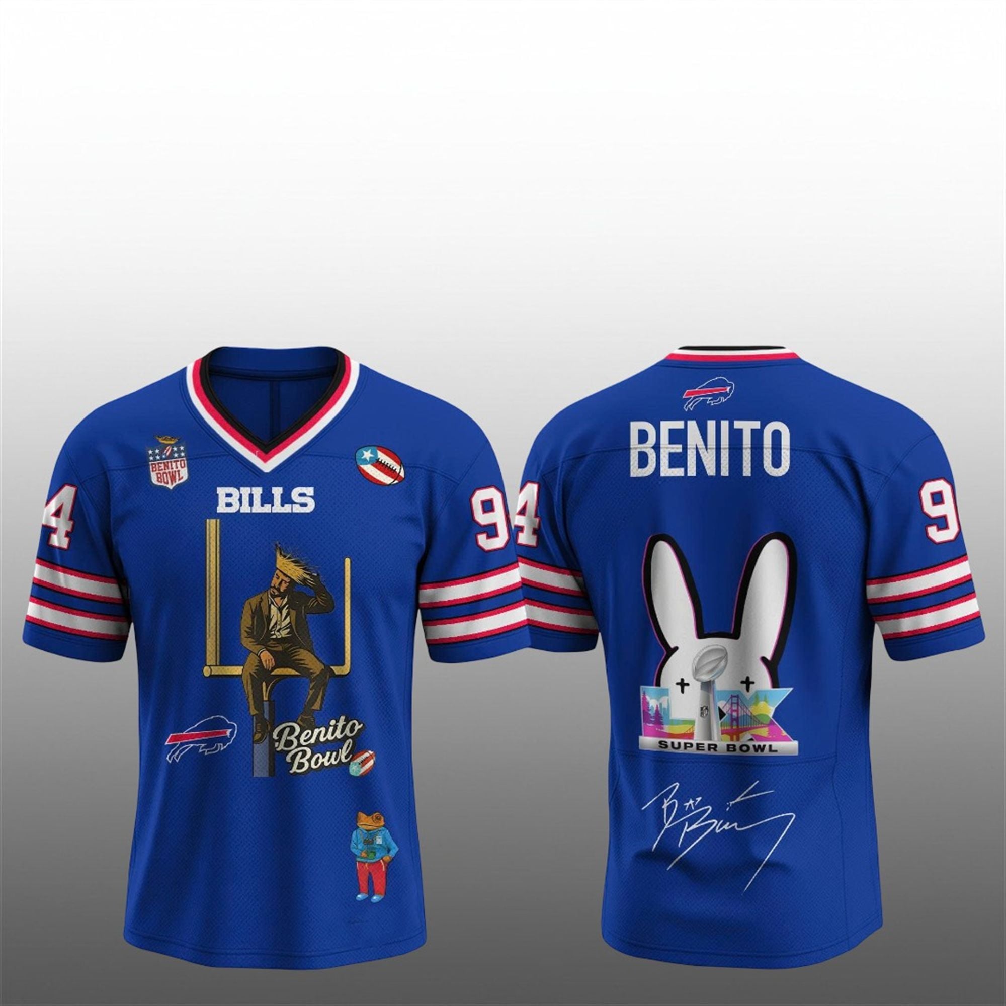 1 Bills x Bad Bunny Bowl LX The Halftime Show Jersey 1 Bills x Bad Bunny Bowl LX The Halftime Show Jersey