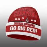 Hoodiers Nation Champions 2026 Go Big Red Beanie Hat