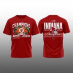 Hoosiers Chick fil A Peach Bowl 2026 Champions January 9 2026 Helmet Shirt