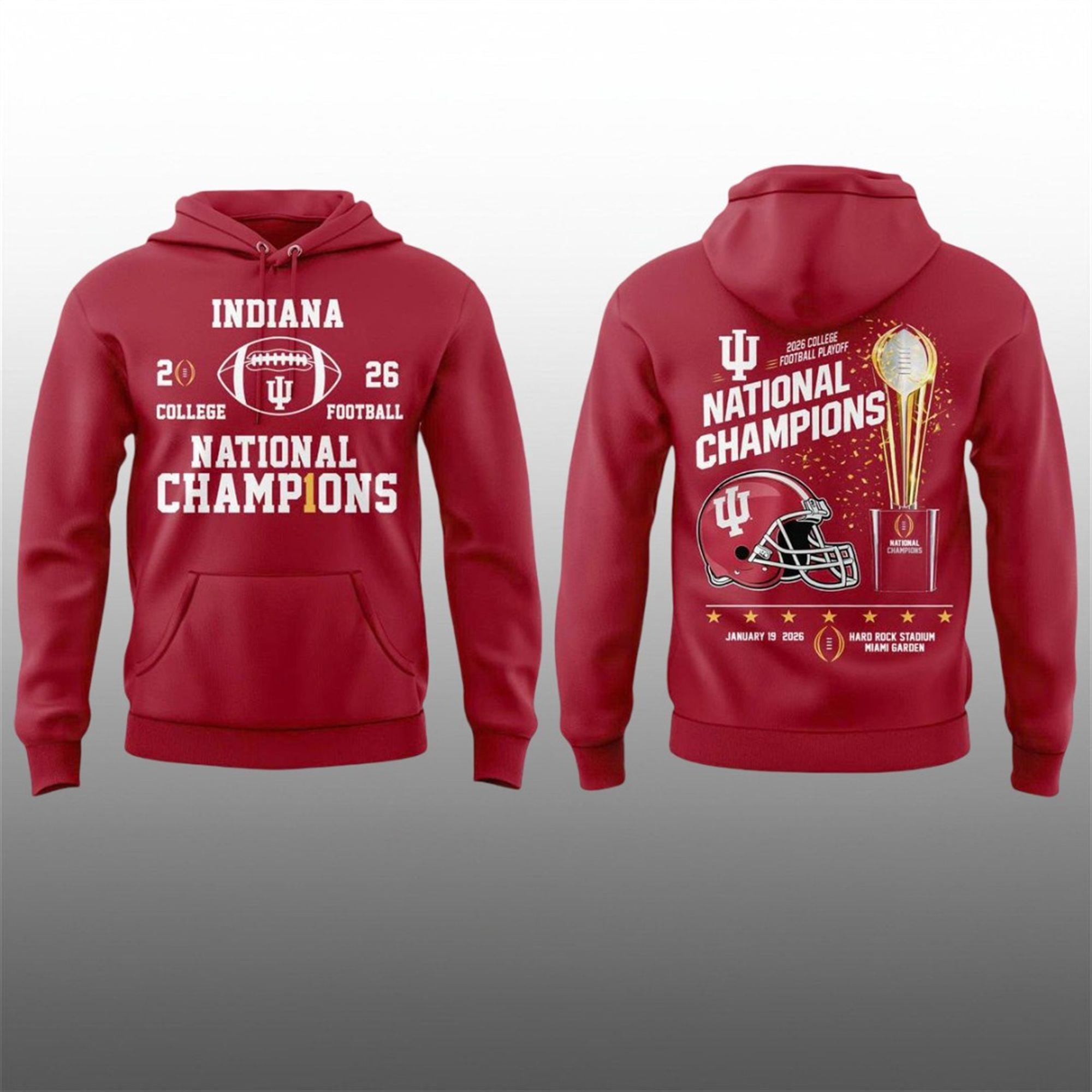 Indiana 2026 CFP National Champions Football Hoodie 1 1 Indiana 2026 CFP National Champions Football Hoodie