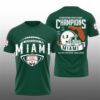 1 Miami Football 2026 Playstation Fiesta Bowl Champions Shirt