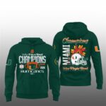 Hurricanes College Football Playoff 2026 Fiesta Bowl Champions Hoodie