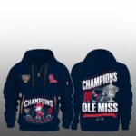 Ole Miss Rebels Sugar Bowl Champions 2026 Quarter Zip Hoodie