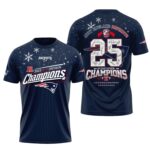 Patriots 2025 AFC Division Champions Signature Shirt