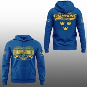 10 2026 Tre Kronor Mastare Sweden World Junior Champions Hoodie