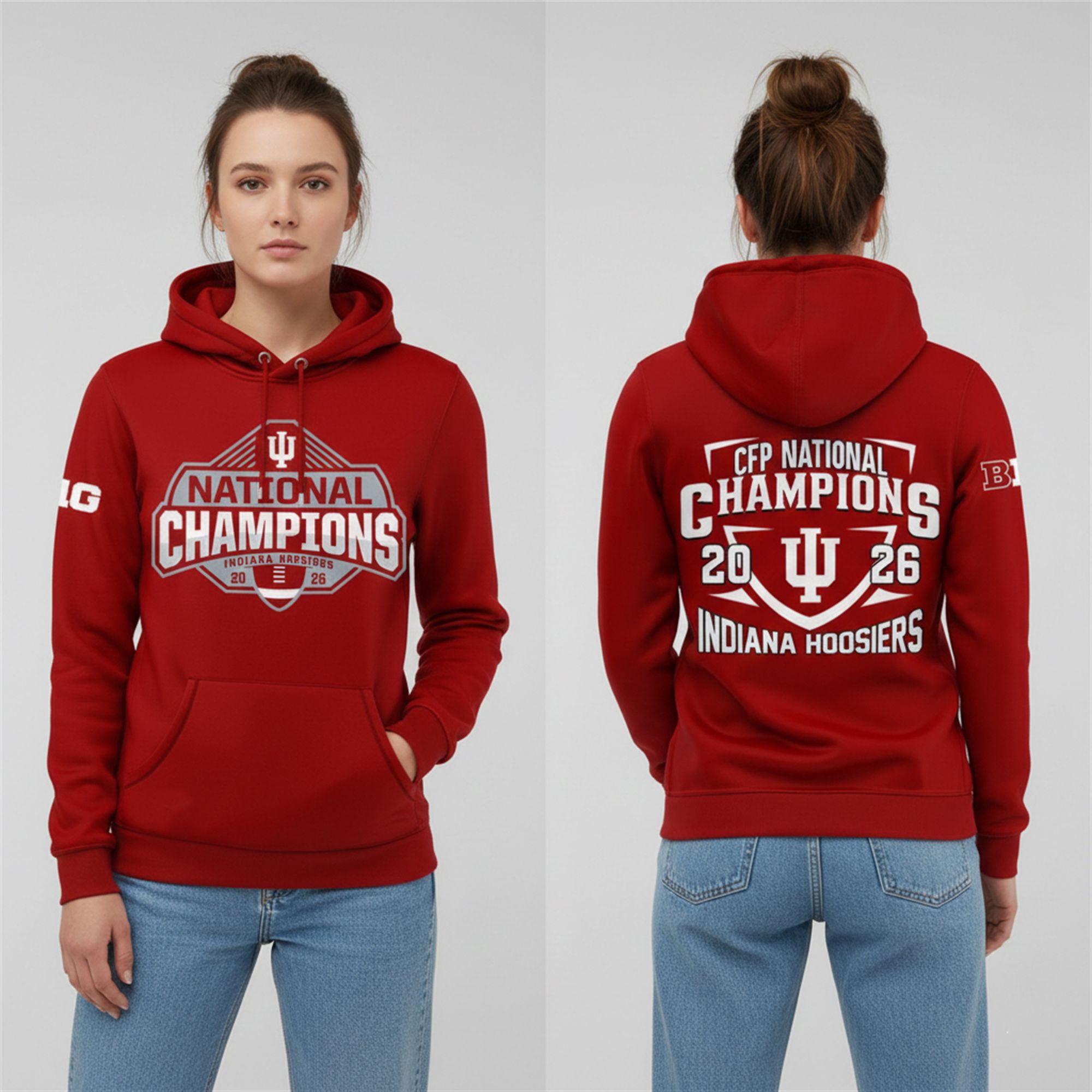 11 Hoosiers 2025 2026 Season National Champions Hoodie 11 Hoosiers 2025 2026 Season National Champions Hoodie