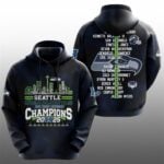 Seahawks 2025 NFC Conference West Division Champions Hoodie