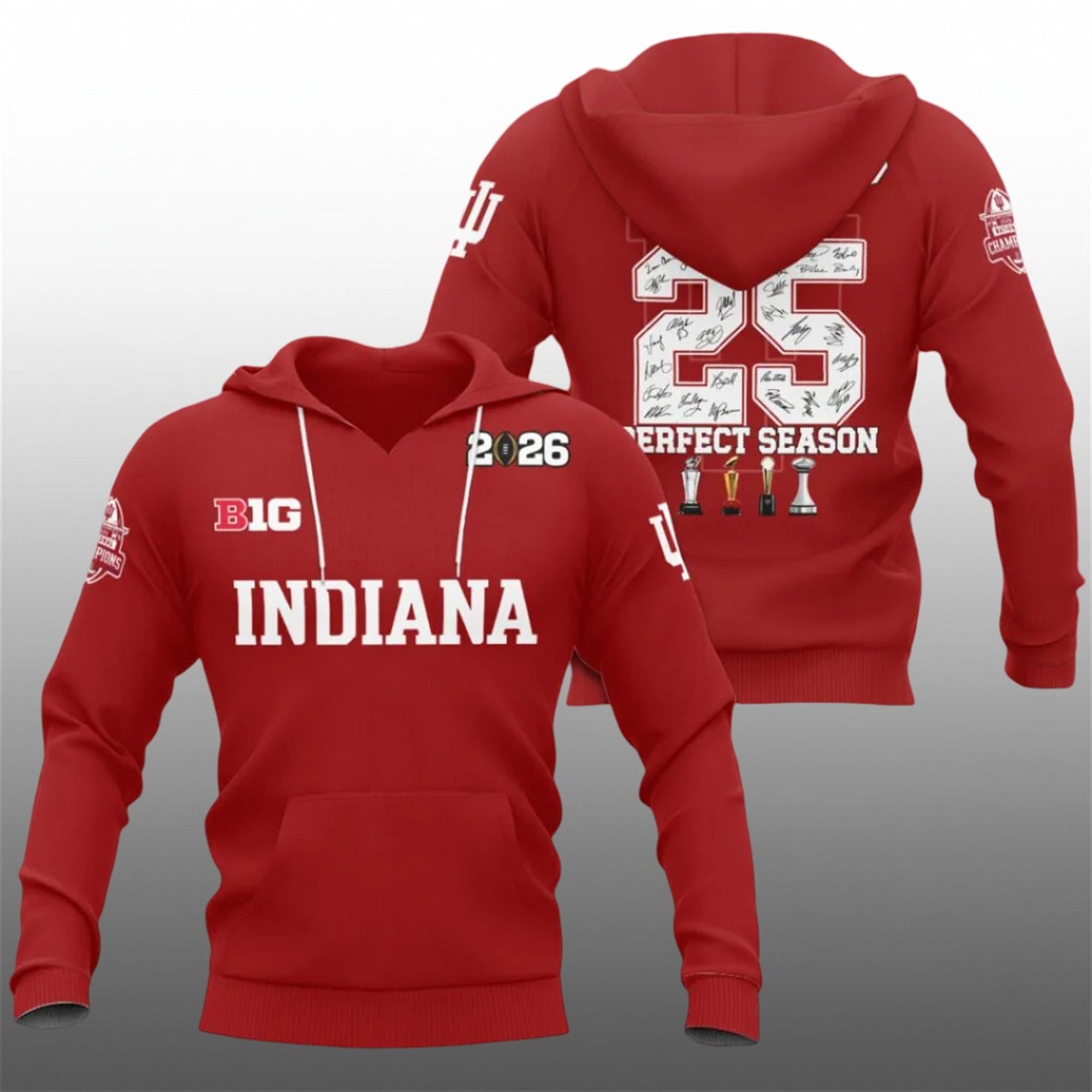 2026 Indiana Undefeated Perfect Season Signature Shirt 2 12 2026 Indiana Undefeated Perfect Season Signature Hoodie