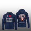 12 NE Patriots I Love Drake Maye Hoodie