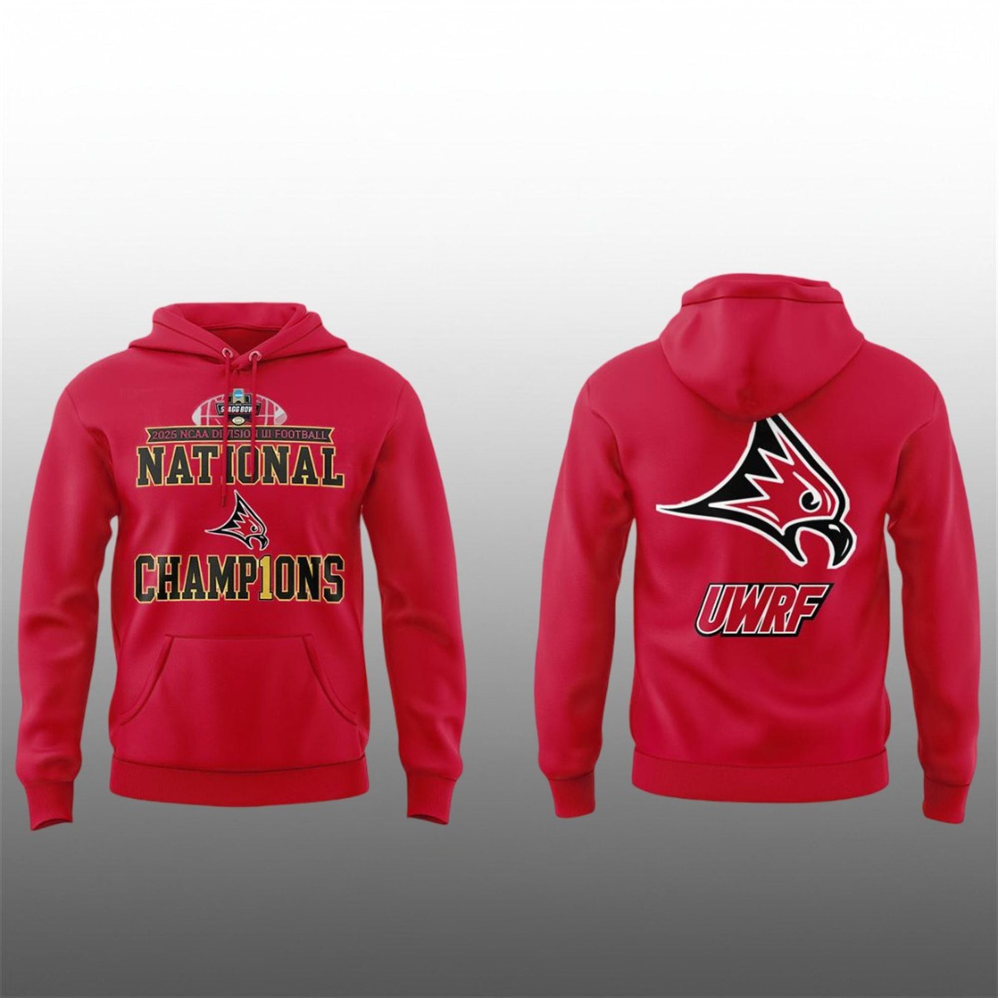 13 Wisconsin River Falls Falcons 2025 Division III National Champions Hoodie 13 Wisconsin River Falls Falcons 2025 Division III National Champions Hoodie