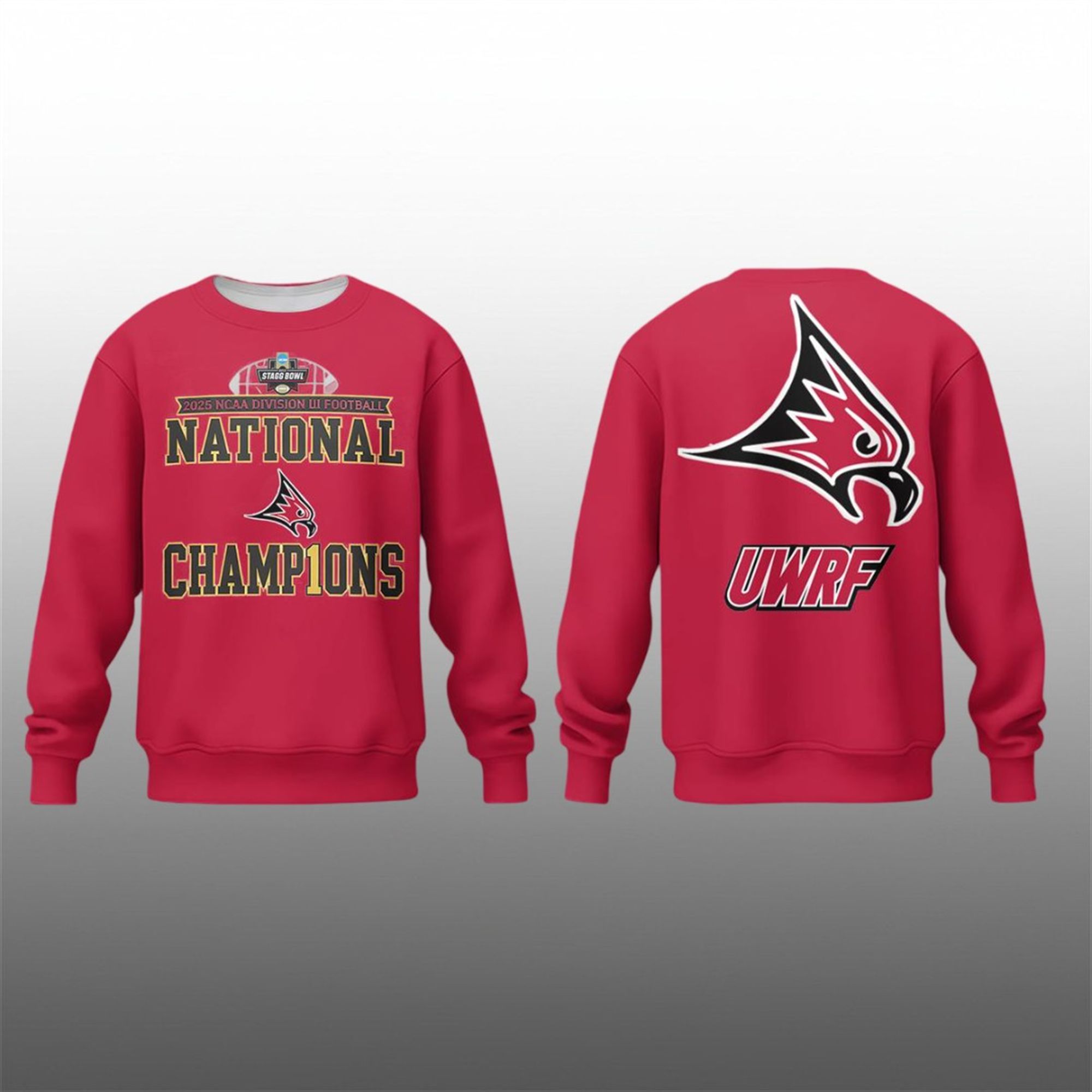 Wisconsin River Falls Falcons 2025 Division III National Champions Hoodie 2 14 Wisconsin River Falls Falcons 2025 Division III National Champions Sweatshirt