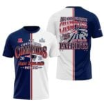NE Patriots 2025 AFC Conference Champions Bowl LX Shirt