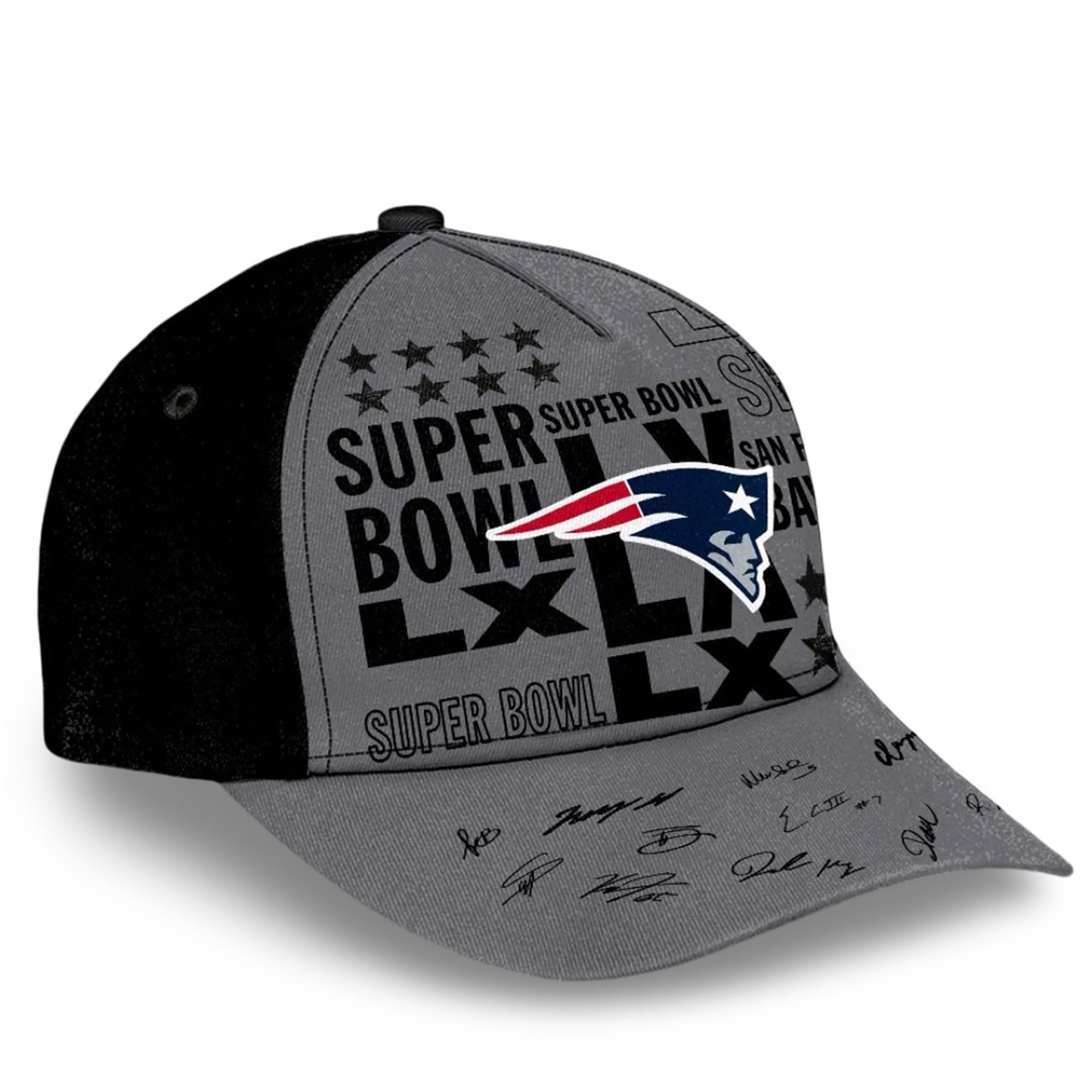 2026 NE Patriots SB LX San Francisco Bay Area Cap 2 16 2026 NE Patriots SB LX San Francisco Bay Area Cap