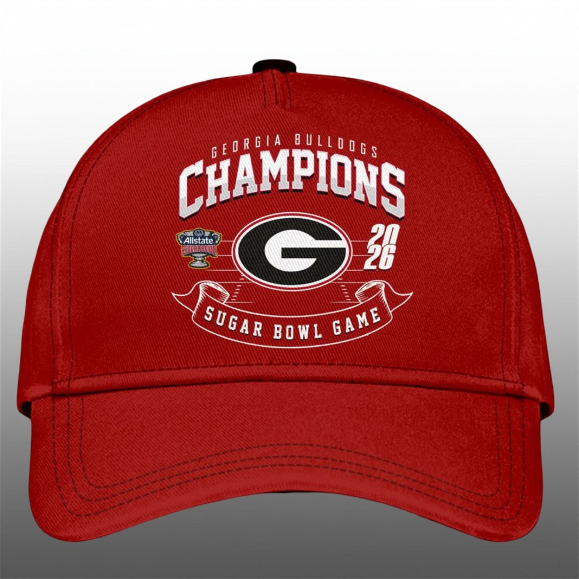 Bulldogs Sugar Bowl Game Champions 2026 Shirt 5 16 Bulldogs Sugar Bowl Game Champions 2026 Hat 1