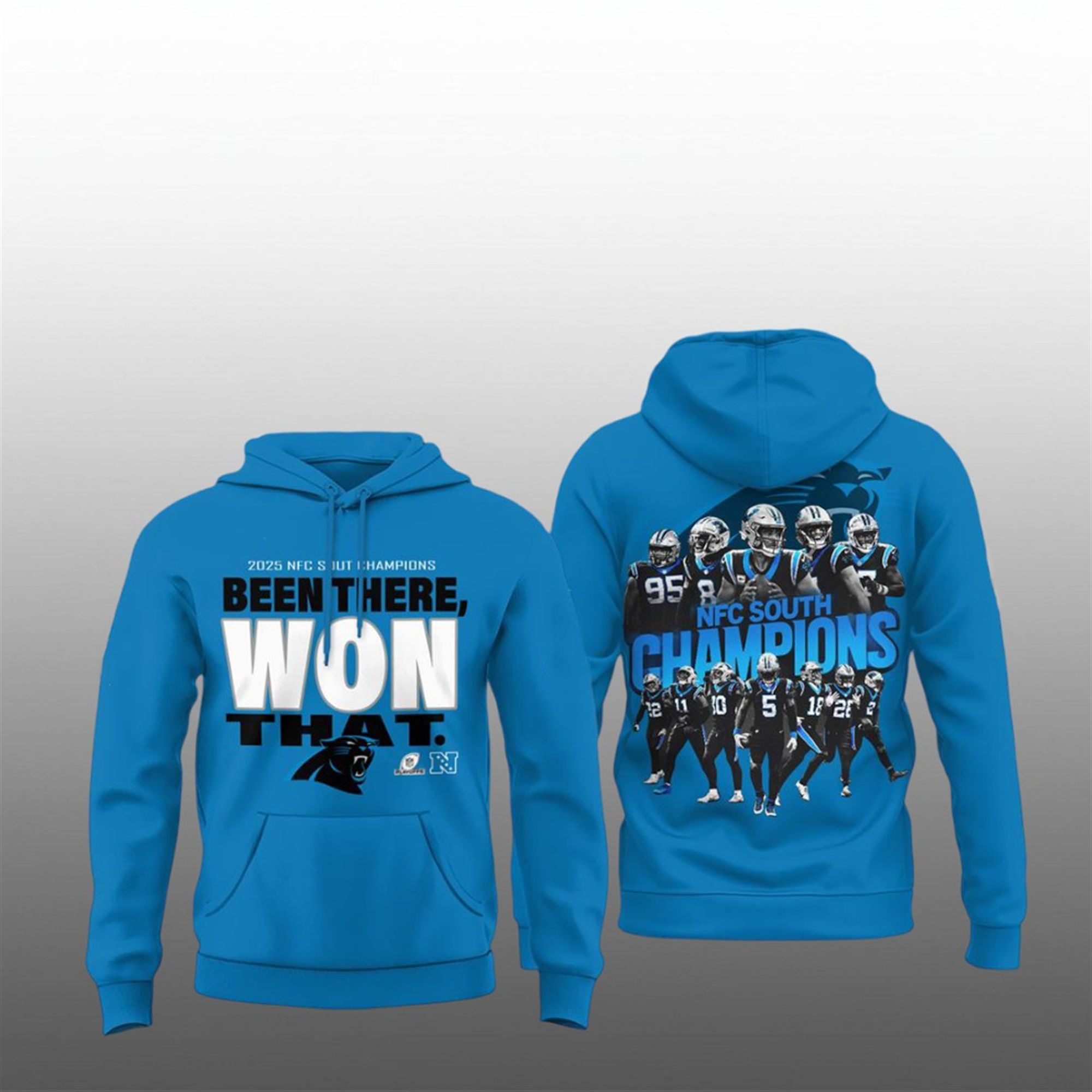 Panthers 2025 NFC South Division Champions Shirt 2 16 Panthers 2025 NFC South Division Champions Hoodie