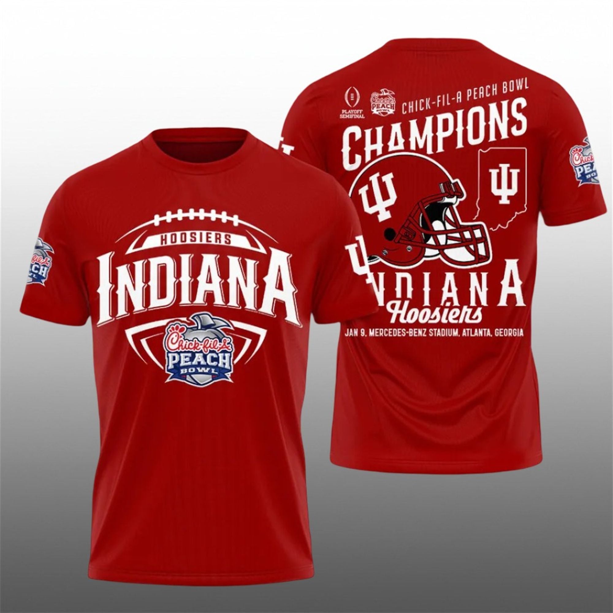 17 Hoosiers Indiana Chick Fil A Peach Bowl Champions Shirt 17 Hoosiers Indiana Chick Fil A Peach Bowl Champions Shirt