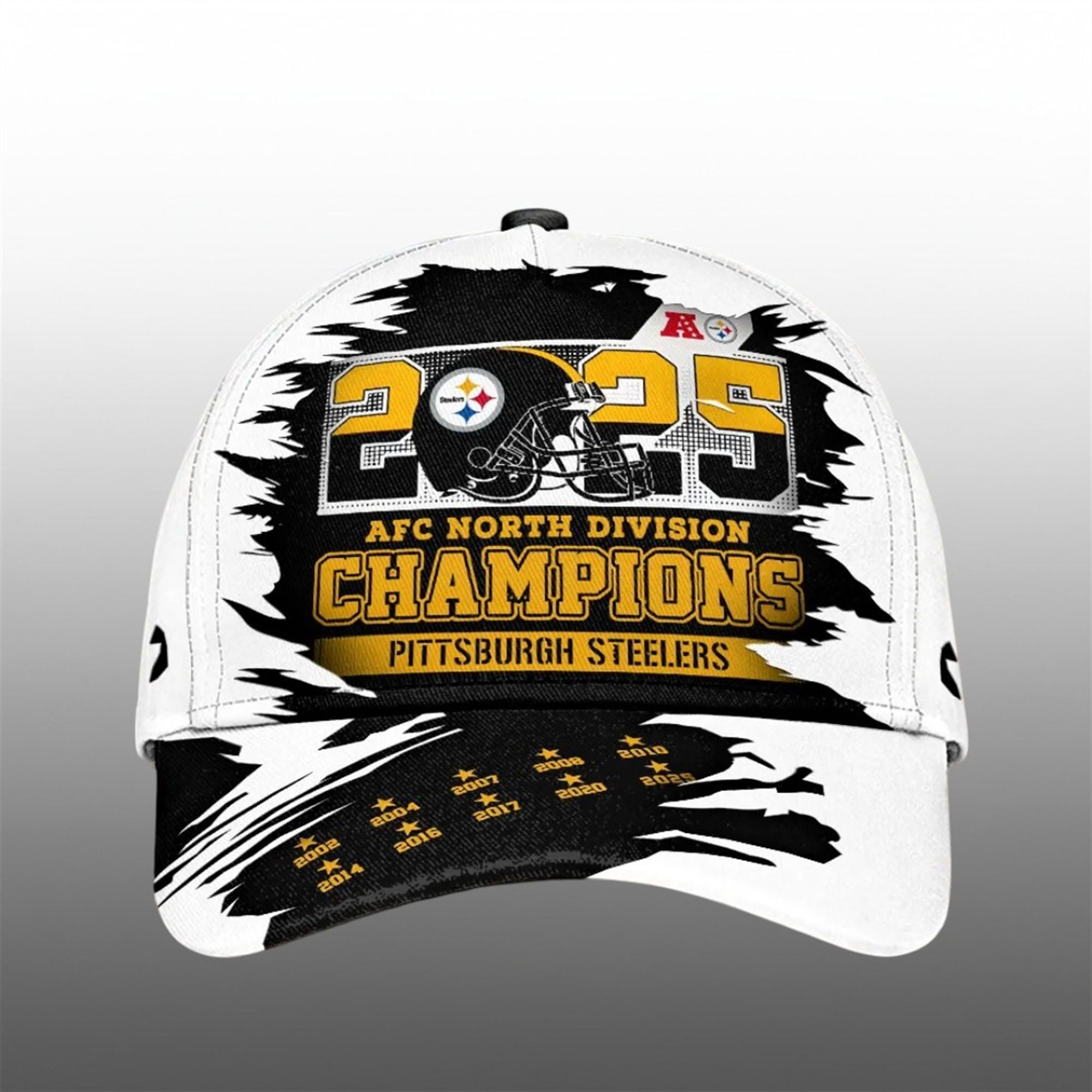 18 Steelers 2025 AFC North Champions Cap 18 Steelers 2025 AFC North Champions Cap